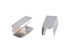 Kordelenden 8mm silber farben