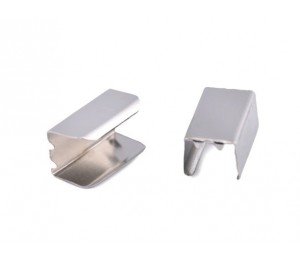 Kordelenden 8mm silber farben