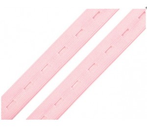 Lochgummi 15mm rosa - aqua - hellblau