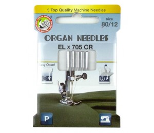  ORGAN® Needles EL x 705 Chromium Stärke 80 