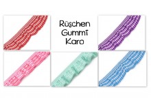 Rüschengummi Karo