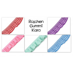 Rüschengummi Karo