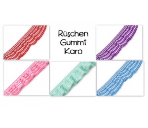 Rüschengummi Karo