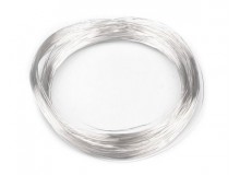 Schmuckdraht Silberdraht 0,18mm - 10m Draht silberfarben