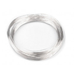 Schmuckdraht Silberdraht 0,18mm - 10m Draht silberfarben