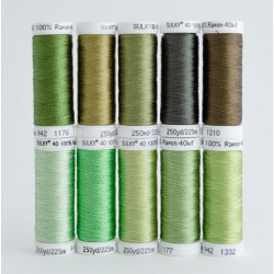 SULKY® RAYON 40 - GREENERY (10 x 225m Snap Spulen) 
