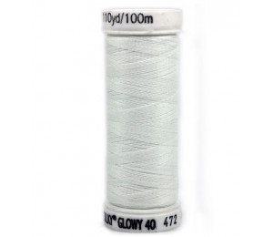 SULKY® GLOWY 40 Gütermann - nachtleuchtendes Garn weiß 100m