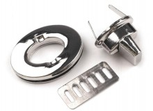 Taschenverschluss oval drehbar 35mm - gold