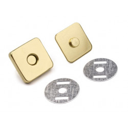 Magnetverschluss rechteckig 18mm gold