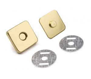 Magnetverschluss rechteckig 18mm gold