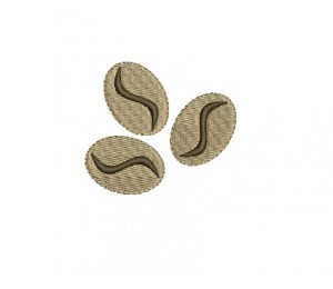 Stickdatei - Kaffeebohnen