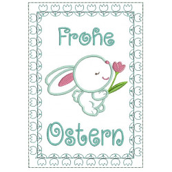 ITH - Postkarte Frohe Ostern Tulpen
