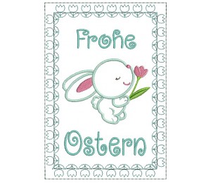 ITH - Postkarte Frohe Ostern Tulpen
