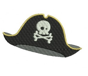 Stickdatei - Piratenhut