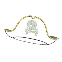 Stickdatei - Piratenhut Appli