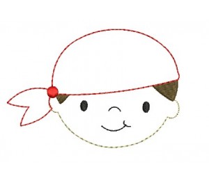 Stickdatei - Pirat Appli