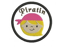 Stickdatei - Button Piratin