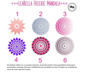 Plotterdatei - Mandalas von LeaBella