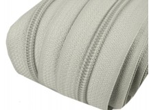 Endlos Reißverschluss 5mm hellgrau mit 2 Schiebern