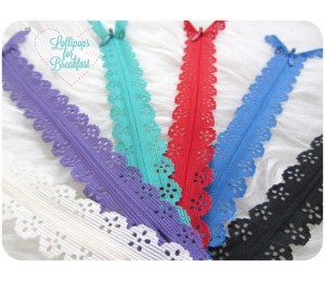 Reißverschluss Spitze - 20cm