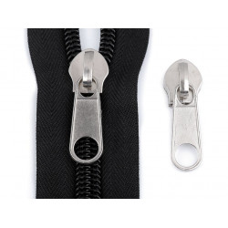 Schieber zu Spirale Reißverschlüssen 6 mm silber schwarz weiß