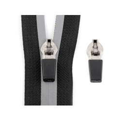 Schieber Zipper zu Spirale Reißverschluss reflektierend 5mm
