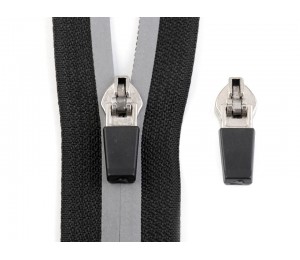 Schieber Zipper zu Spirale Reißverschluss reflektierend 5mm