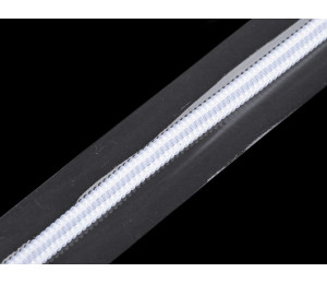 Endlos Reißverschluss weiß transparent 6 mm