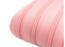 Endlos Reißverschluss 3mm candy pink mit 2 Schiebern