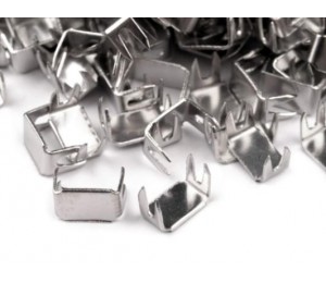 20 St. Reißverschluss Endstücke 3mm