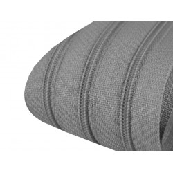 Endlos Reißverschluss 3mm dunkelgrau mit 2 Schiebern