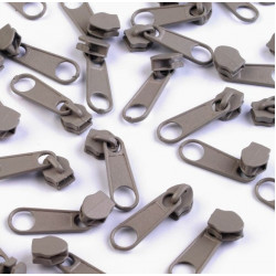 Schieber endlos Reißverschluss 3mm stahlgrau