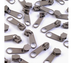 Schieber endlos Reißverschluss 3mm stahlgrau