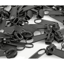 Schieber endlos Reißverschluss 3mm dunkelgrau