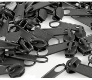 Schieber endlos Reißverschluss 3mm dunkelgrau