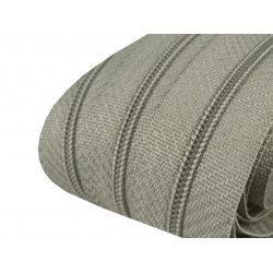 Endlos Reißverschluss 3mm stahlgrau mit 2 Schiebern