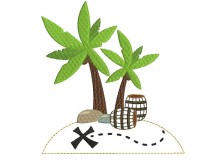 Stickdatei - Schatzinsel