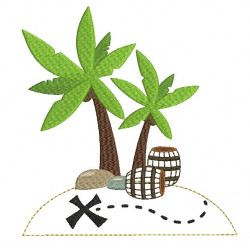 Stickdatei - Schatzinsel