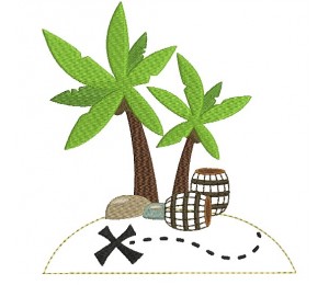 Stickdatei - Schatzinsel