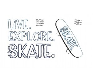 Stickdatei - Skater