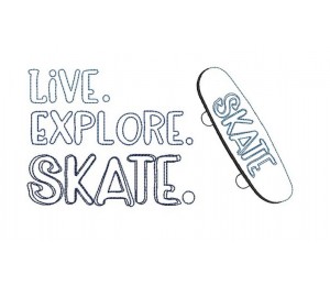 Stickdatei - Skater