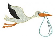 Stickdatei - Storch