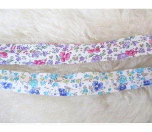 Schrägband vintage Blumen