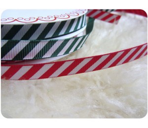 Gestreiftes Band Weihnachten