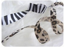 Samtband Zebra oder Leopard