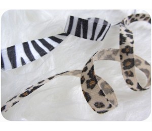Samtband Zebra oder Leopard