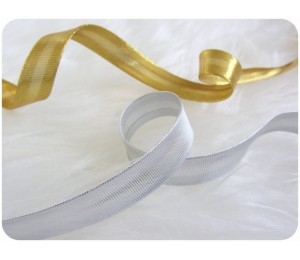 Schrägband silber oder gold