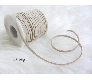 Kunstleder Band angeraut 3mm