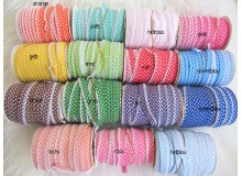 Schrägband mit Häkelborte