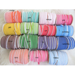 Schrägband mit Häkelborte